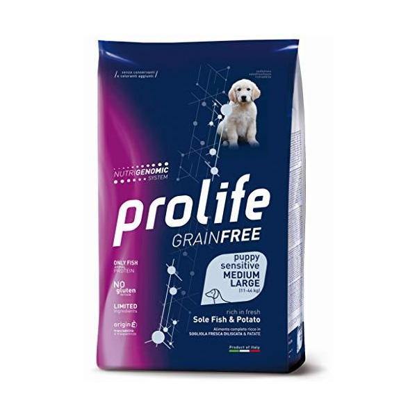Prolife Puppy Grain Free Medium/Large Sogliola&Patate 2,5kg