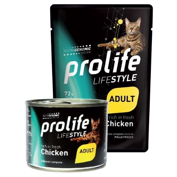Prolife Adult Pollo 85gr Alimento umido per Gatti