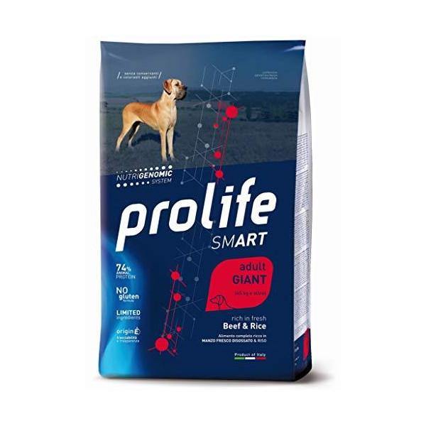 Prolife Smart Adult Giant Manzo & Riso Secco Cane 12 Kg
