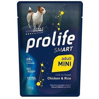 Prolife Adult Mini Pollo&Riso 100gr Alimento umido per Cani