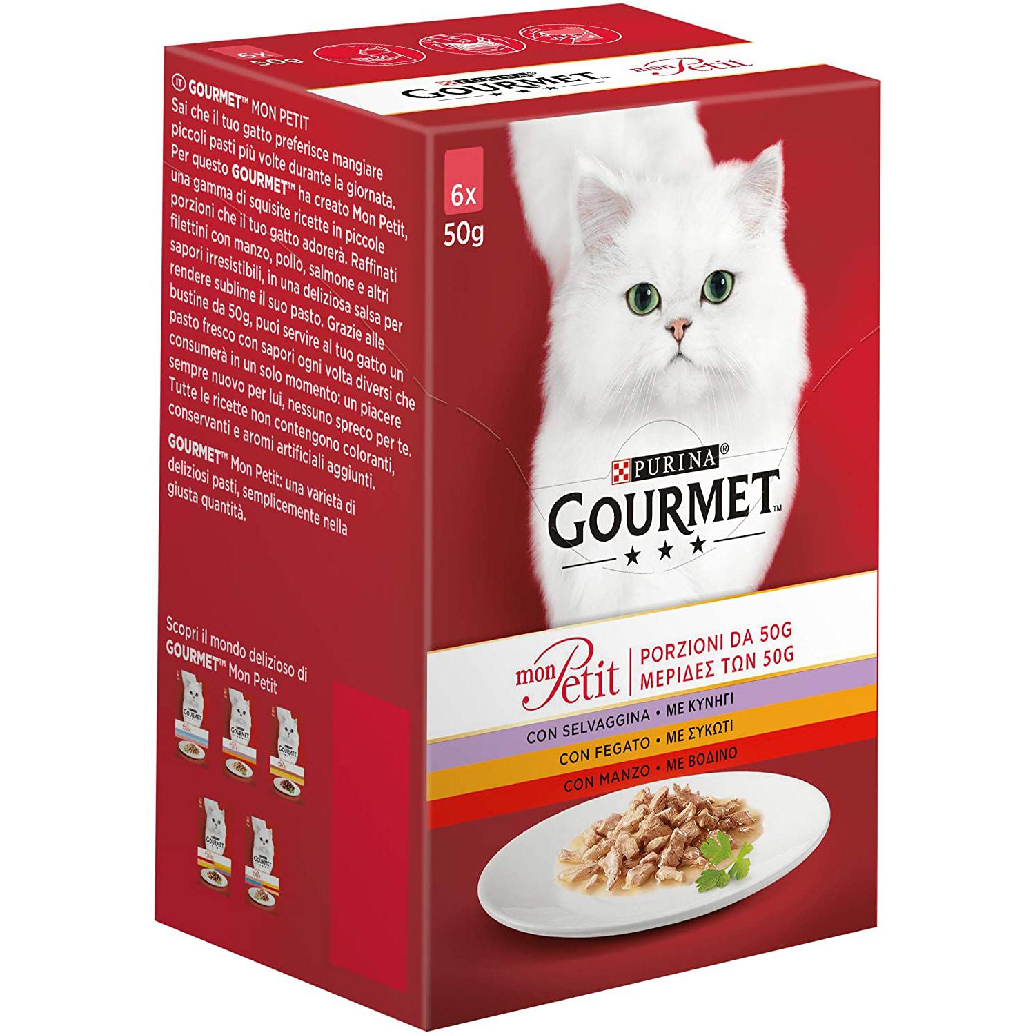 Purina Gourmet Mon Petit Umido Gatto 6 Buste da 50 g Ciascuna