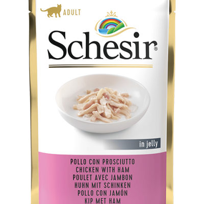 Schesir - Filetti di Pollo e Prosciutto in Gelatina 1 Bustina 85,00 gr
