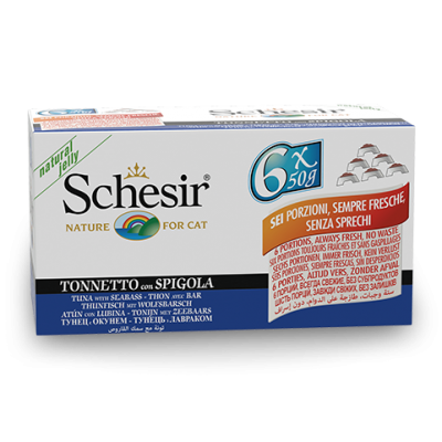 Schesir Gatto Tonnetto con Spigola 6x50gr