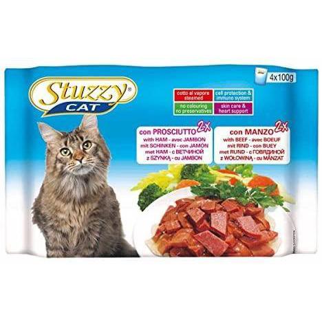 Stuzzycat Buste Prosciutto/Manzo Gr 100 Multipack