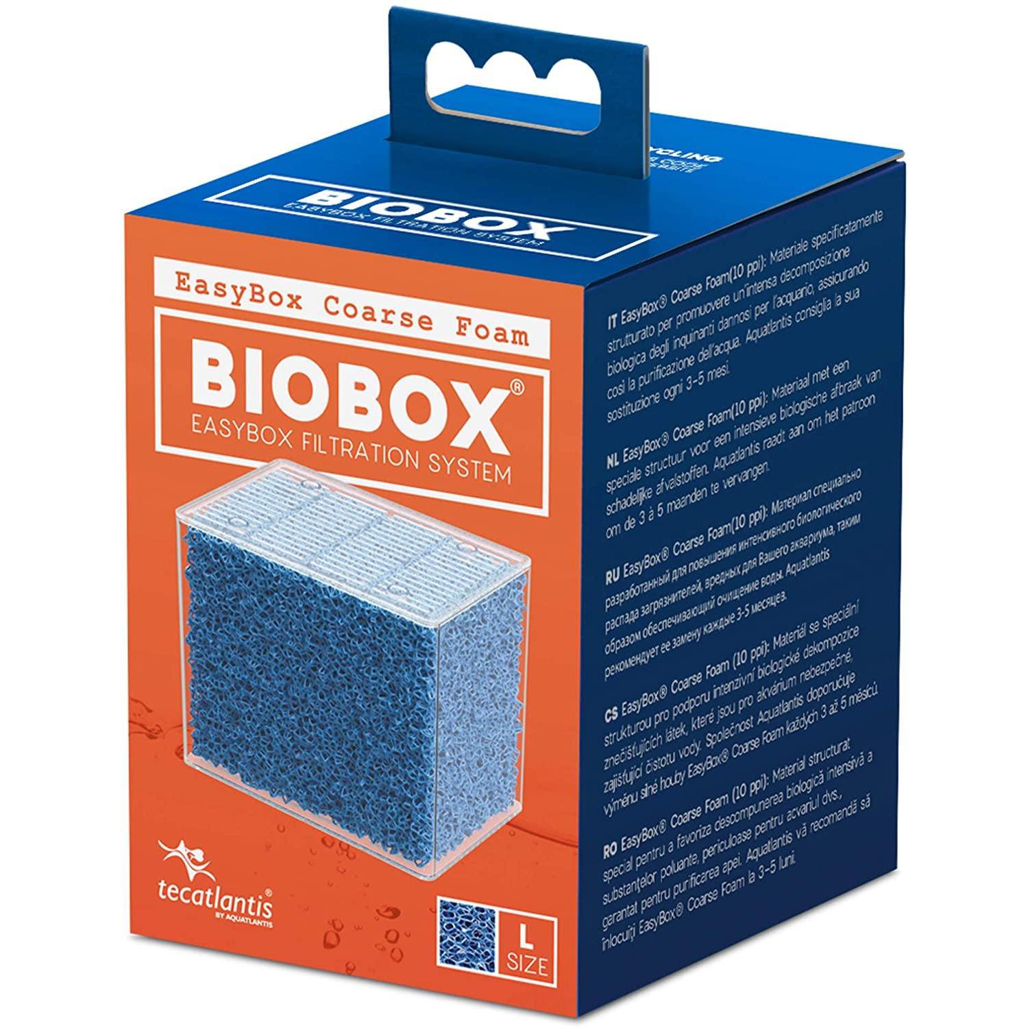 Tecatlantis Easybox - Cartuccia per filtri a Schiuma Grossolana per filtri Biobox 2 e 3, L
