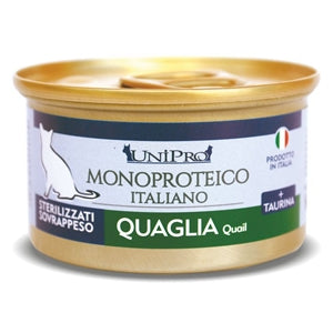 Unipro Unicamente Quaglia 85gr Monoproteico Lattina