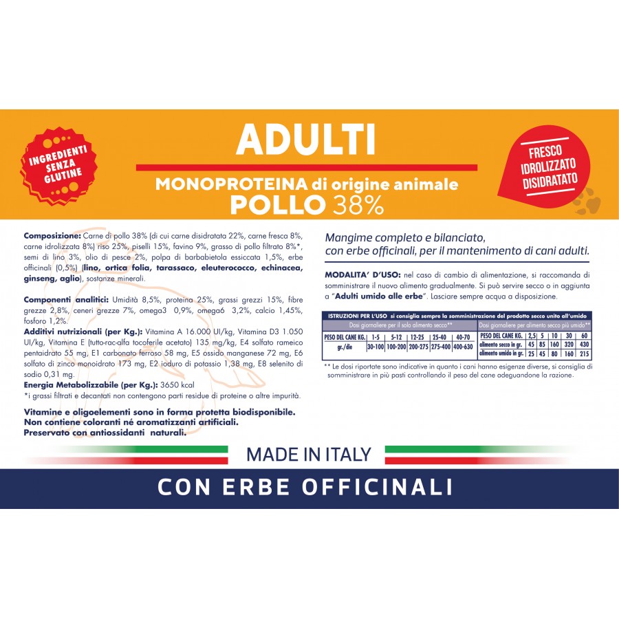 Vet Line Crocchette Cane Adulti - Pollo 12,5 Kg