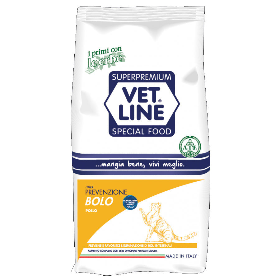 Vet line Secco Gatto Prevenzione Bolo Pollo 400 Gr