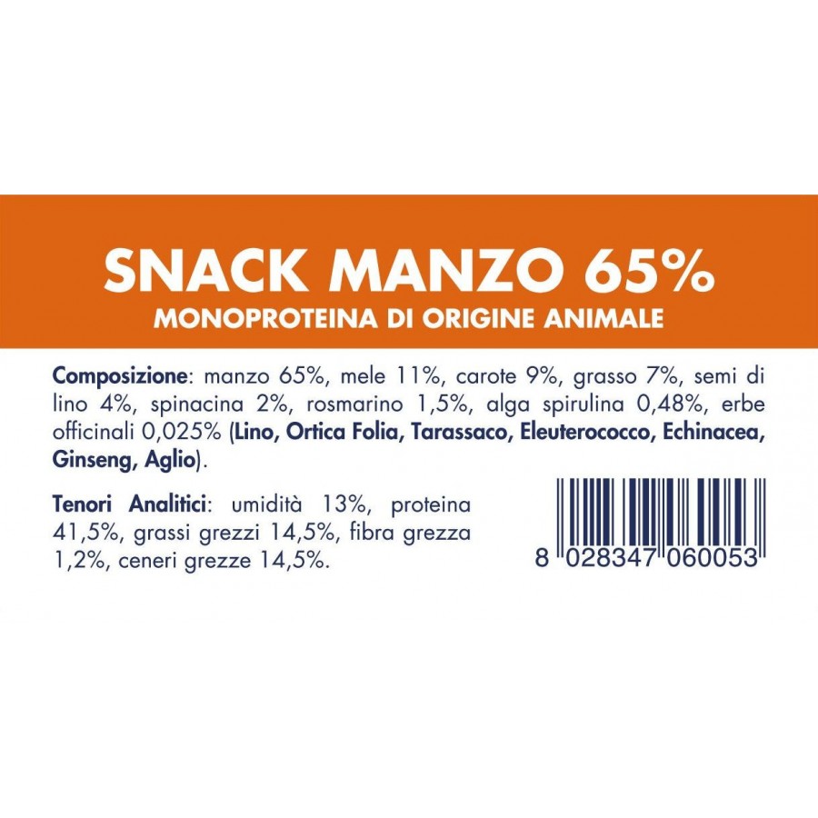 Vetline Cane Snack Manzo 80 Gr