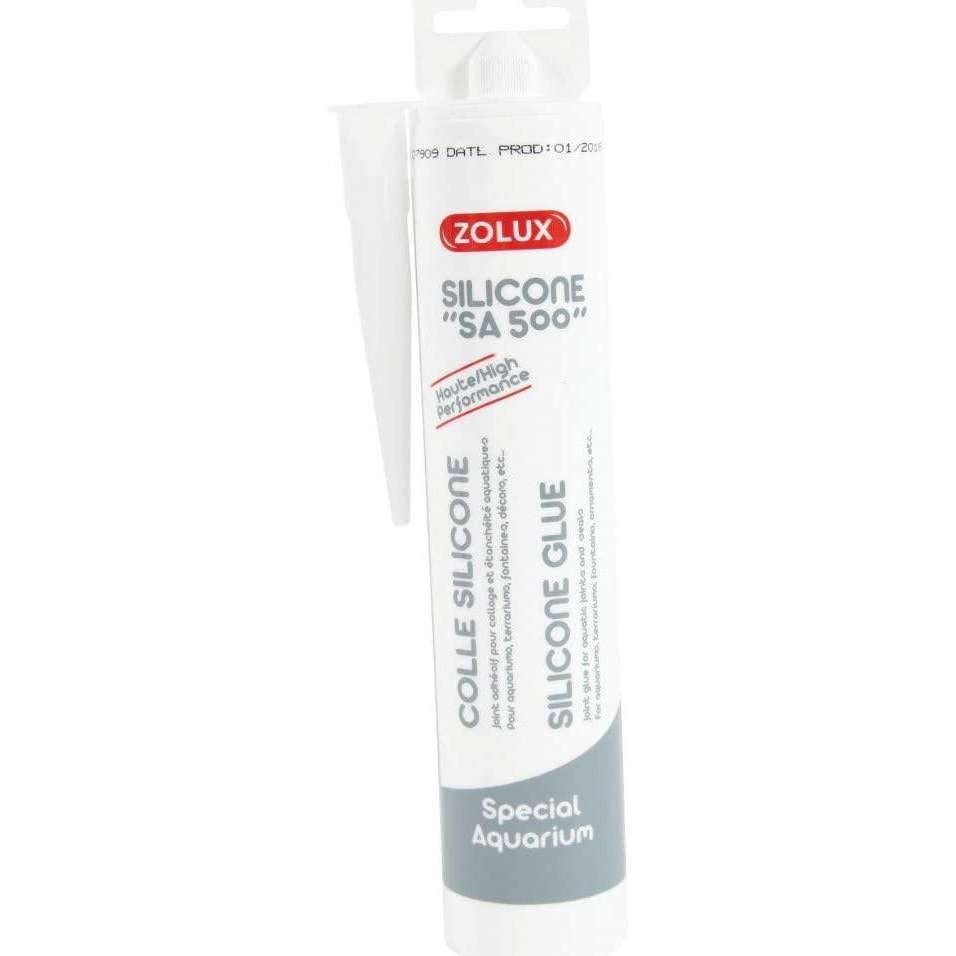 Zolux - Colla in silicone trasparente per acquario, 90 mg