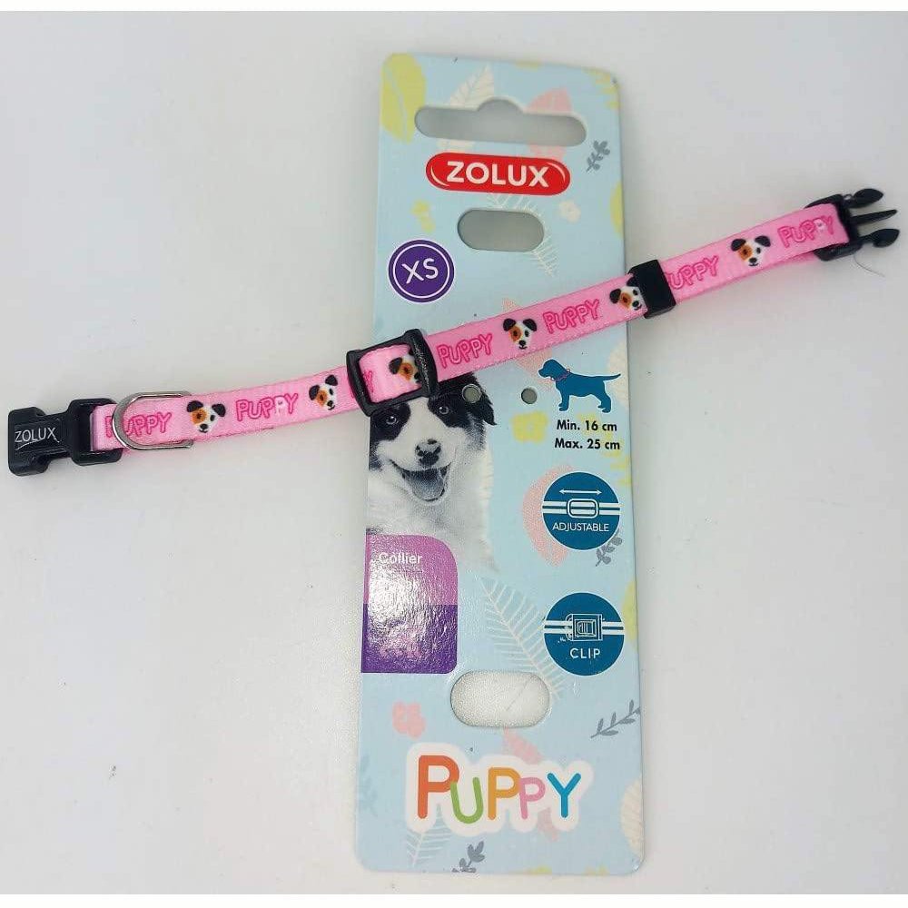 Zolux - Collana Puppy Mascotte. 8 mm .16 a 25 cm. Colore Rosa. per Cuccioli - ZO-466735ROS